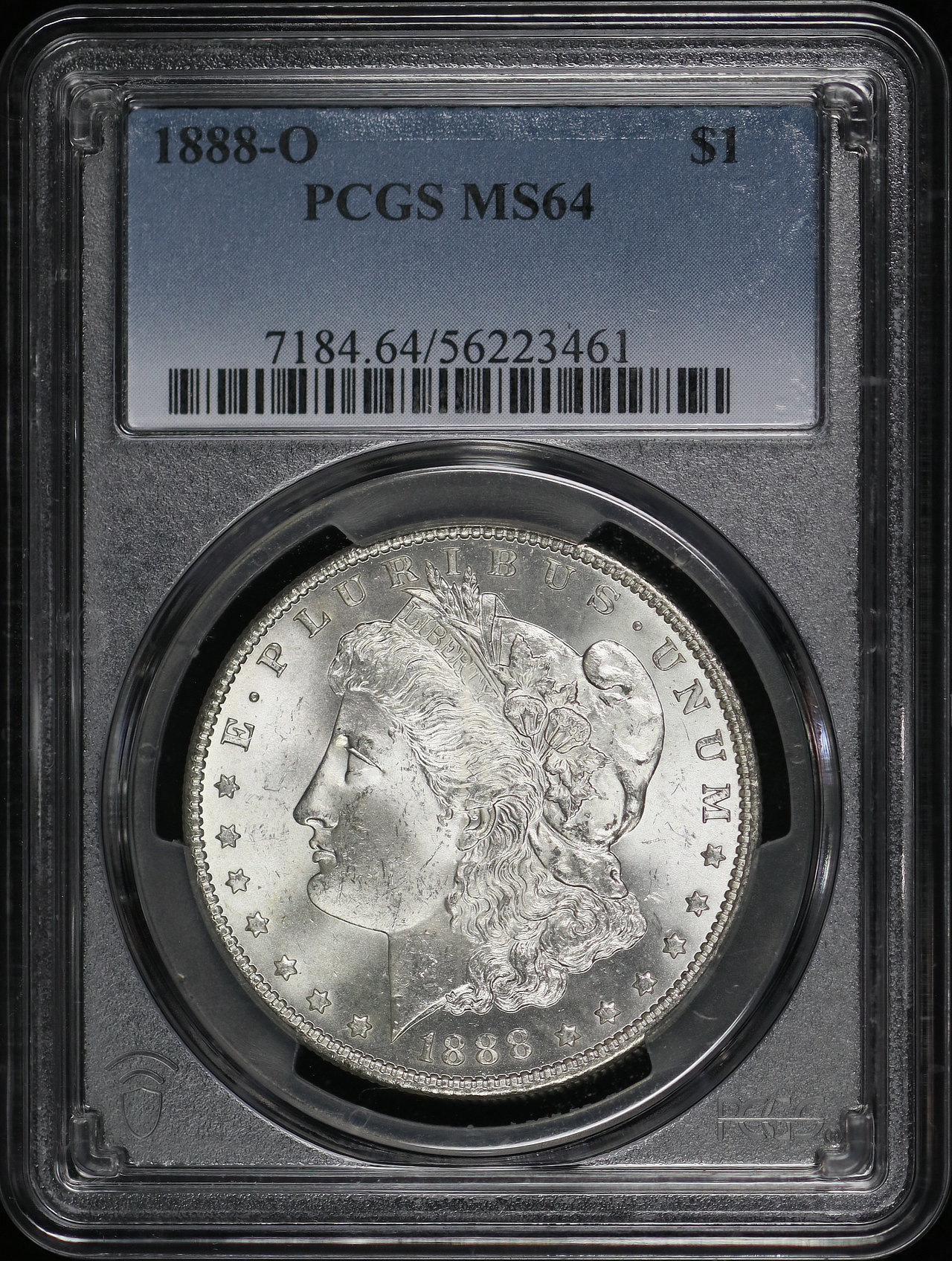 Obverse of this 1888-O Morgan Dollar PCGS MS-64