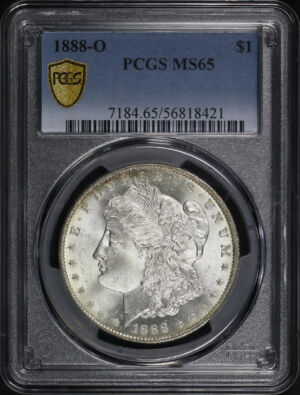 Obverse of this 1888-O Morgan Dollar PCGS MS-65