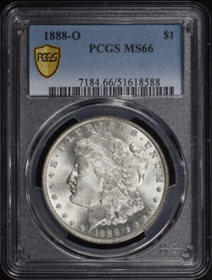 Obverse of this 1888-O Morgan Dollar PCGS MS-66