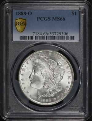 Obverse of this 1888-O Morgan Dollar PCGS MS-66