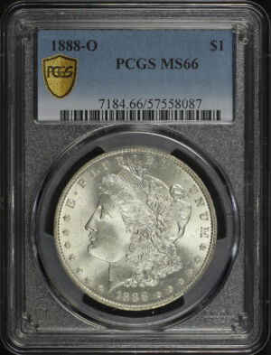 Obverse of this 1888-O Morgan Dollar PCGS MS-66