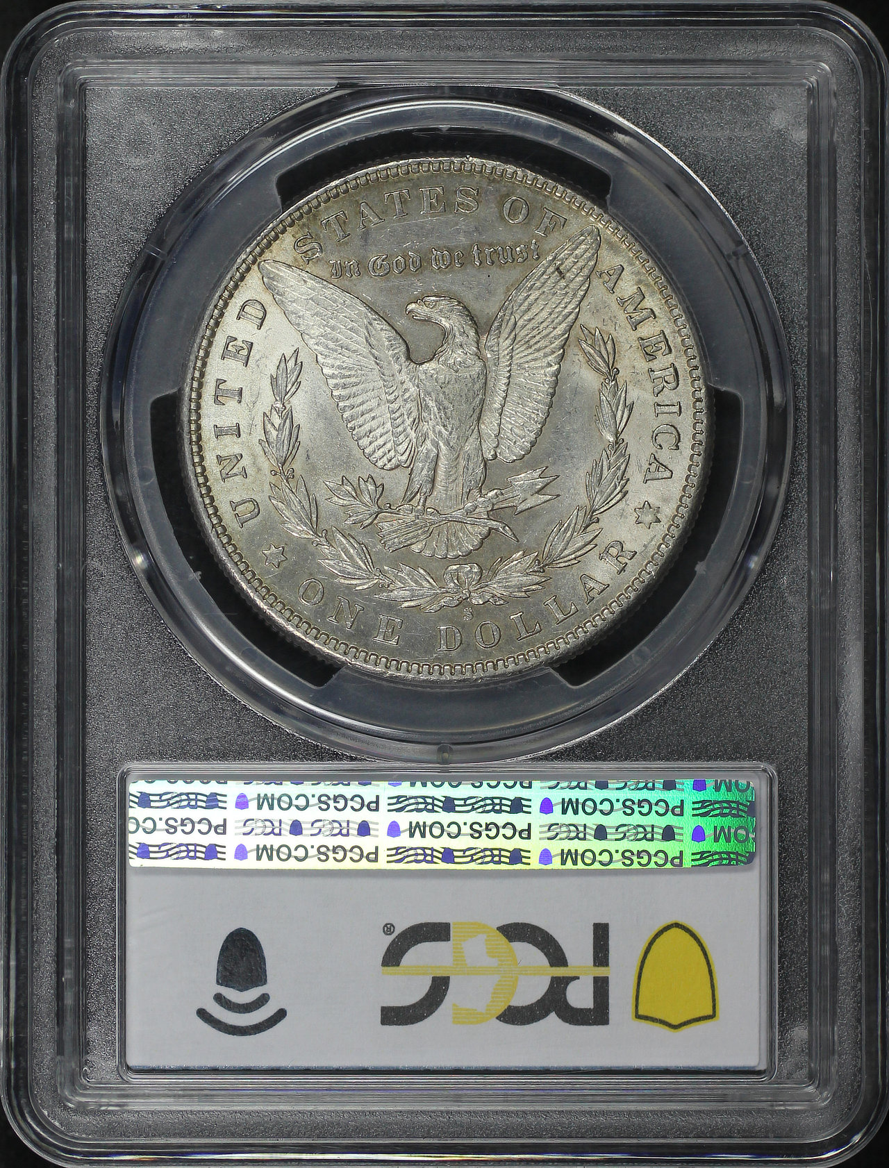 Reverse of this 1888-S Morgan Dollar PCGS AU-58