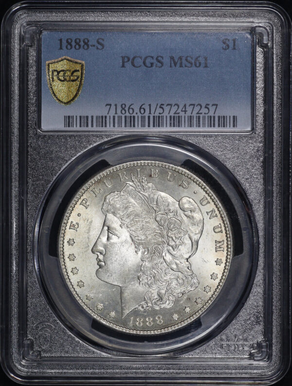 Obverse of this 1888-S Morgan Dollar PCGS MS-61