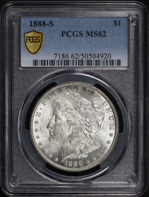 Obverse of this 1888-S Morgan Dollar PCGS MS-62