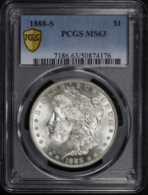 Obverse of this 1888-S Morgan Dollar PCGS MS-63