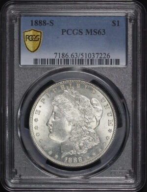 Obverse of this 1888-S Morgan Dollar PCGS MS-63