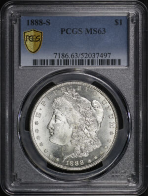Obverse of this 1888-S Morgan Dollar PCGS MS-63