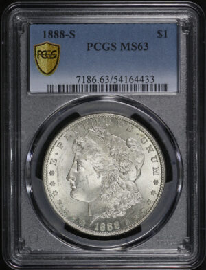 Obverse of this 1888-S Morgan Dollar PCGS MS-63