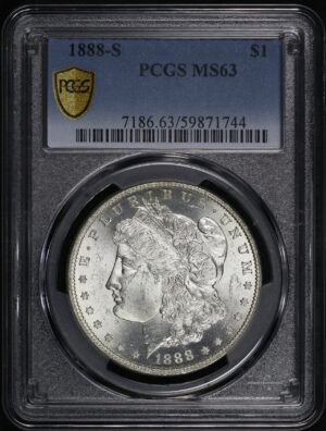 Obverse of this 1888-S Morgan Dollar PCGS MS-63