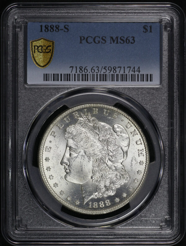 Obverse of this 1888-S Morgan Dollar PCGS MS-63