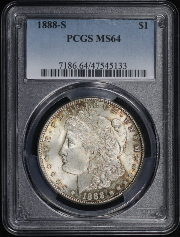 Obverse of this 1888-S Morgan Dollar PCGS MS-64