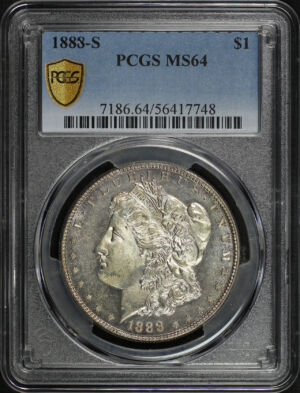 Obverse of this 1888-S Morgan Dollar PCGS MS-64