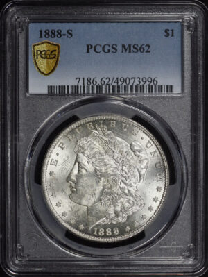 Obverse of this 1888-S Morgan Dollar PCGS MS-62