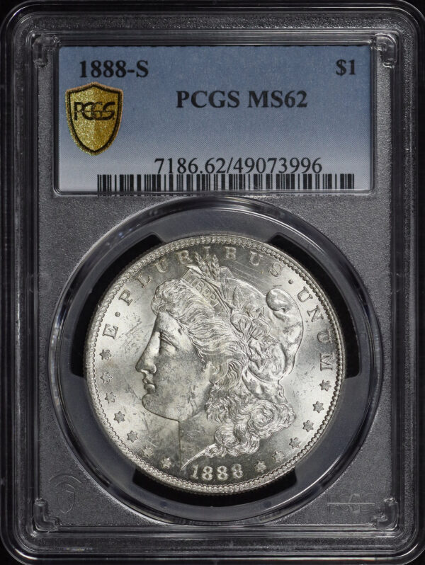 Obverse of this 1888-S Morgan Dollar PCGS MS-62