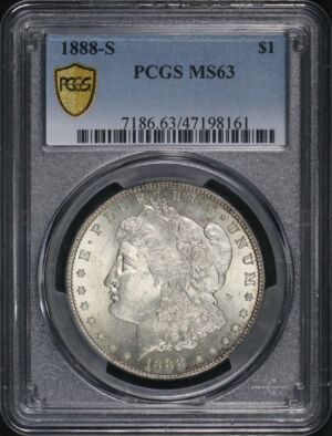 Obverse of this 1888-S Morgan Dollar PCGS MS-63