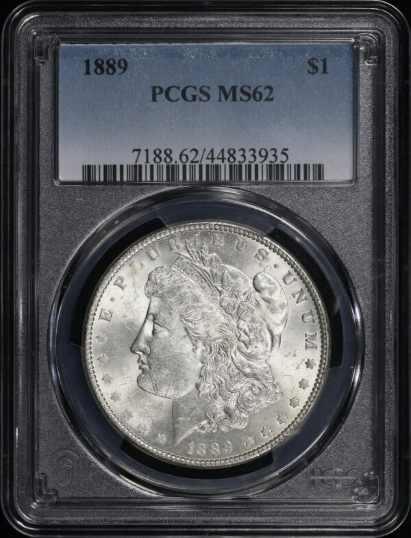 Obverse of this 1889 Morgan Dollar PCGS MS-62
