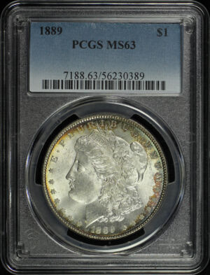 Obverse of this 1889 Morgan Dollar PCGS MS-63