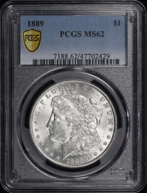 Obverse of this 1889 Morgan Dollar PCGS MS-62