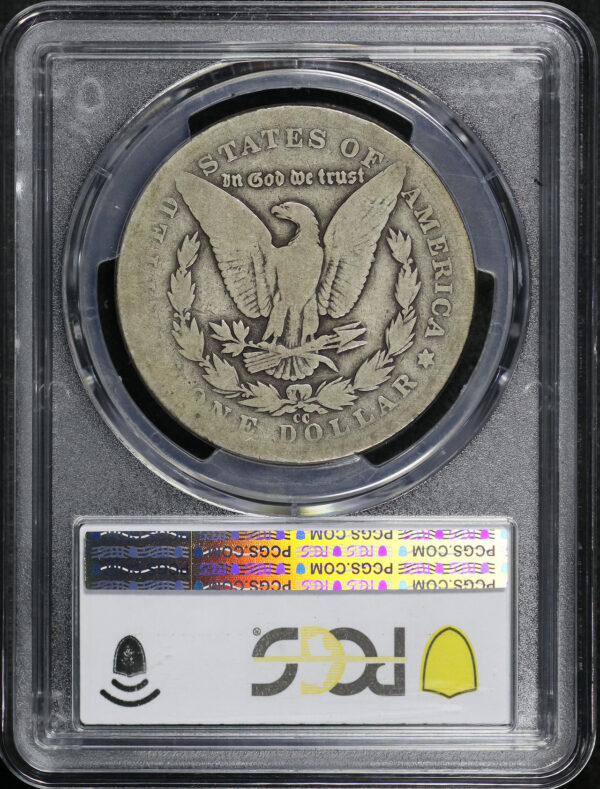 Reverse of this 1889-CC Morgan Dollar PCGS AG-03