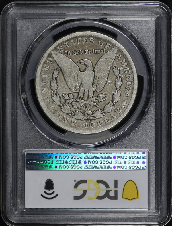 Reverse of this 1889-CC Morgan Dollar PCGS G-04