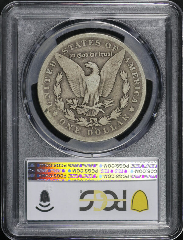 Reverse of this 1889-CC Morgan Dollar PCGS G-06