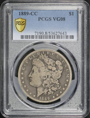 Obverse of this 1889-CC Morgan Dollar PCGS VG-08