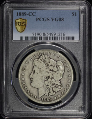 Obverse of this 1889-CC Morgan Dollar PCGS VG-08