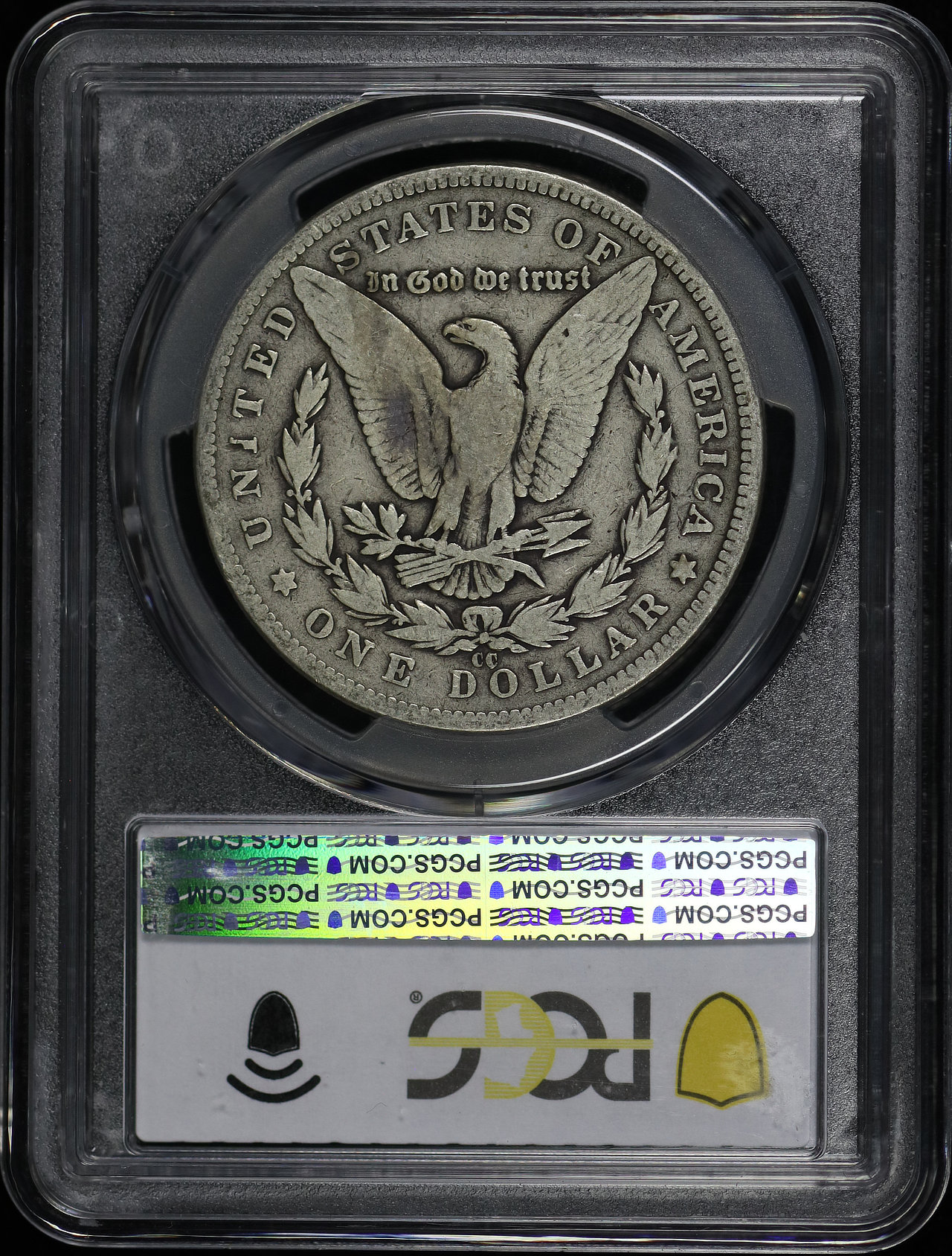 Reverse of this 1889-CC Morgan Dollar PCGS VG-08