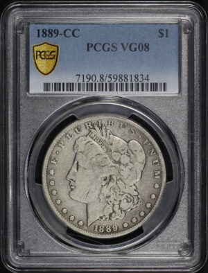Obverse of this 1889-CC Morgan Dollar PCGS VG-08