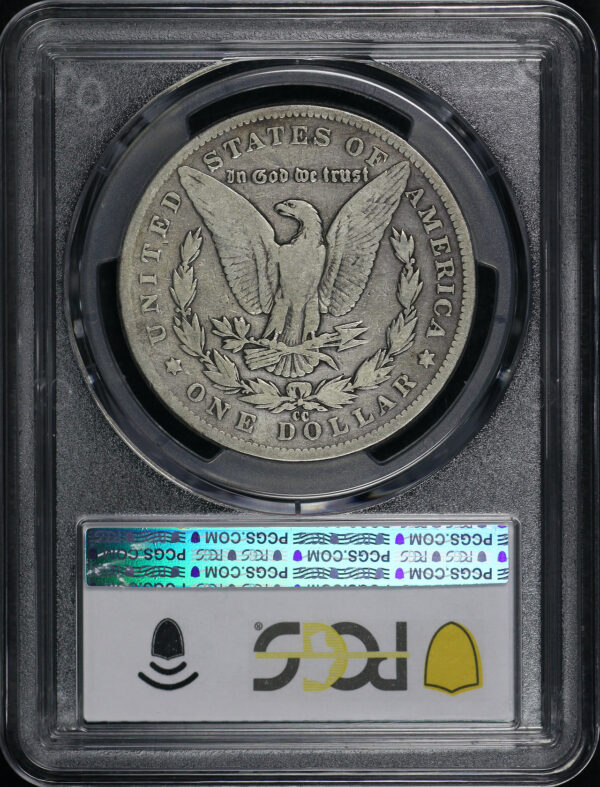 Reverse of this 1889-CC Morgan Dollar PCGS VG-08