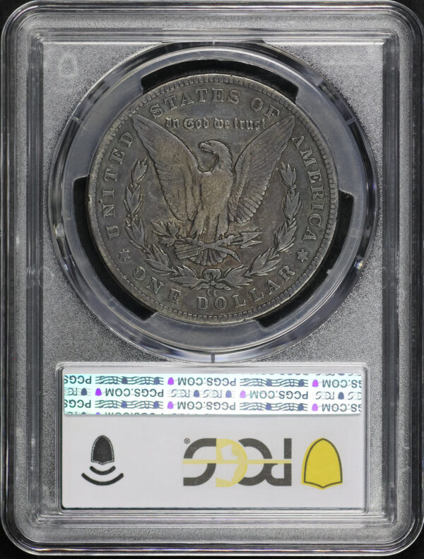 Reverse of this 1889-CC Morgan Dollar PCGS F-12