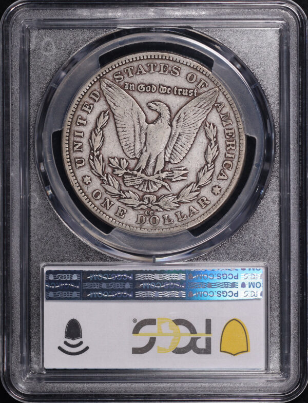 Reverse of this 1889-CC Morgan Dollar PCGS VF-20