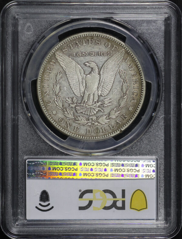 Reverse of this 1889-CC Morgan Dollar PCGS VF-35
