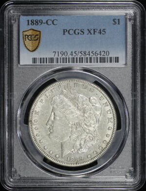 Obverse of this 1889-CC Morgan Dollar PCGS XF-45