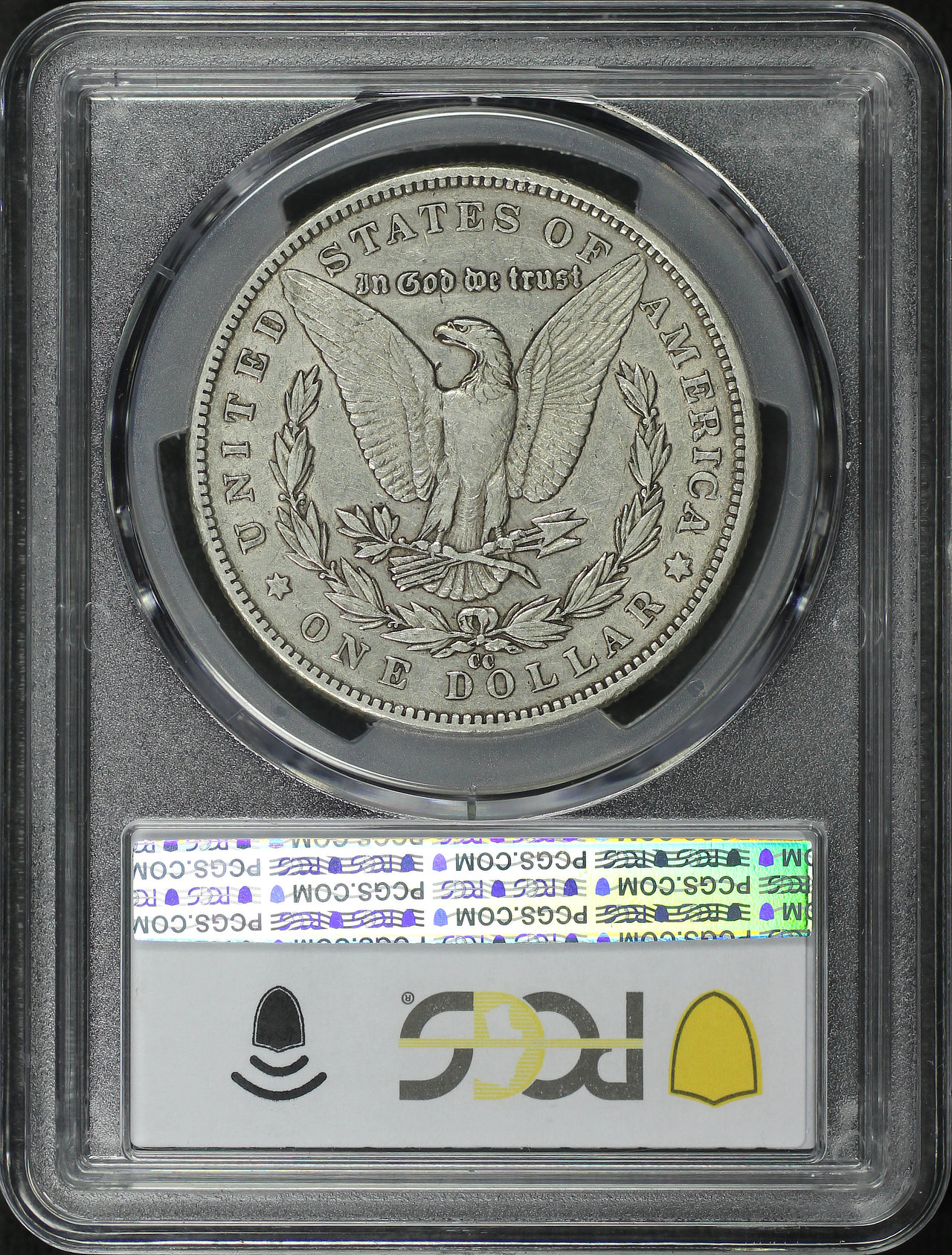 Reverse of this 1889-CC Morgan Dollar PCGS XF-45