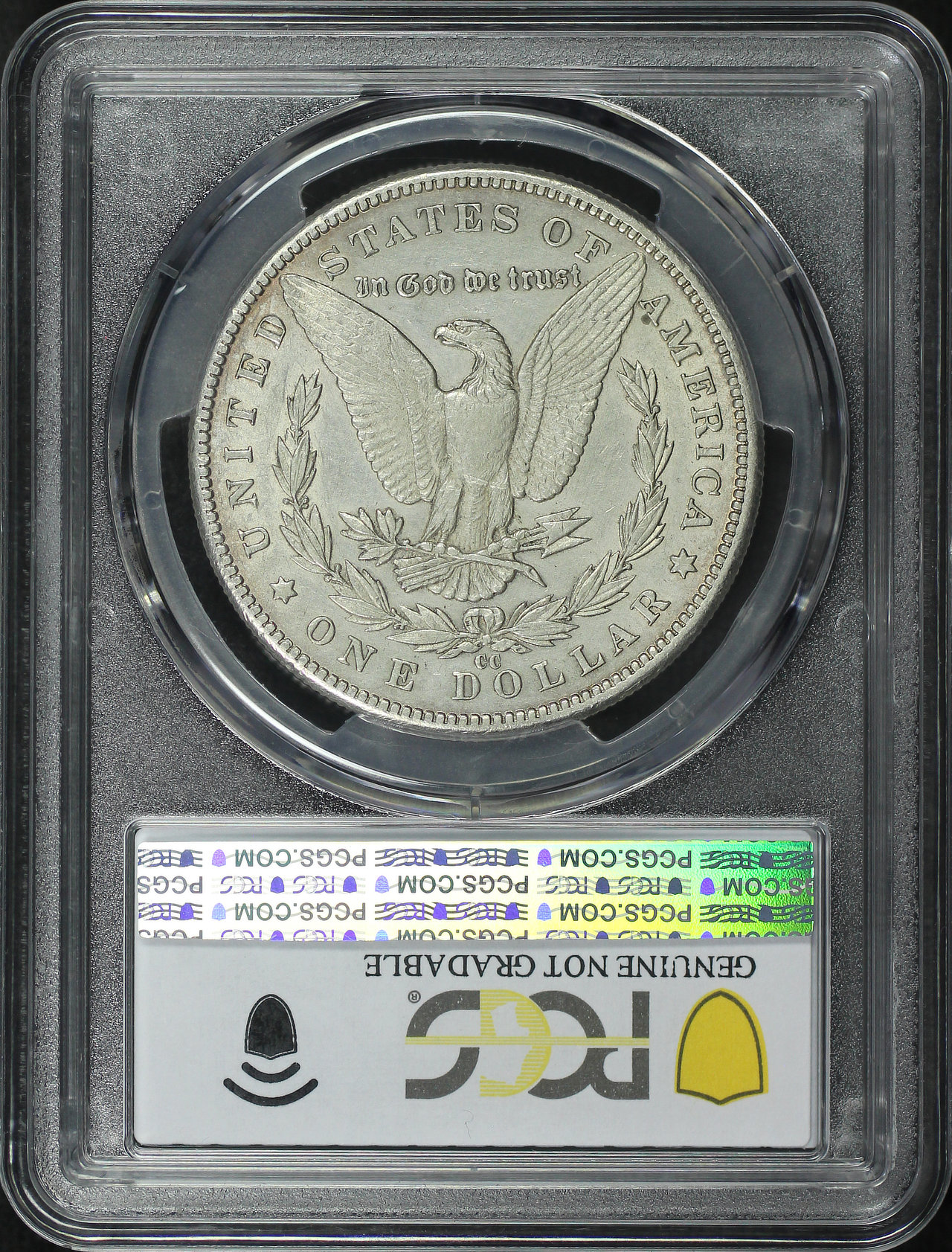 Reverse of this 1889-CC Morgan Dollar PCGS AU Details Cleaned