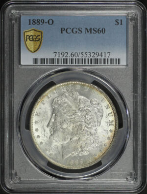 Obverse of this 1889-O Morgan Dollar PCGS MS-60
