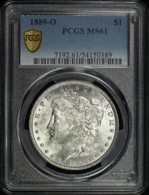 Obverse of this 1889-O Morgan Dollar PCGS MS-61