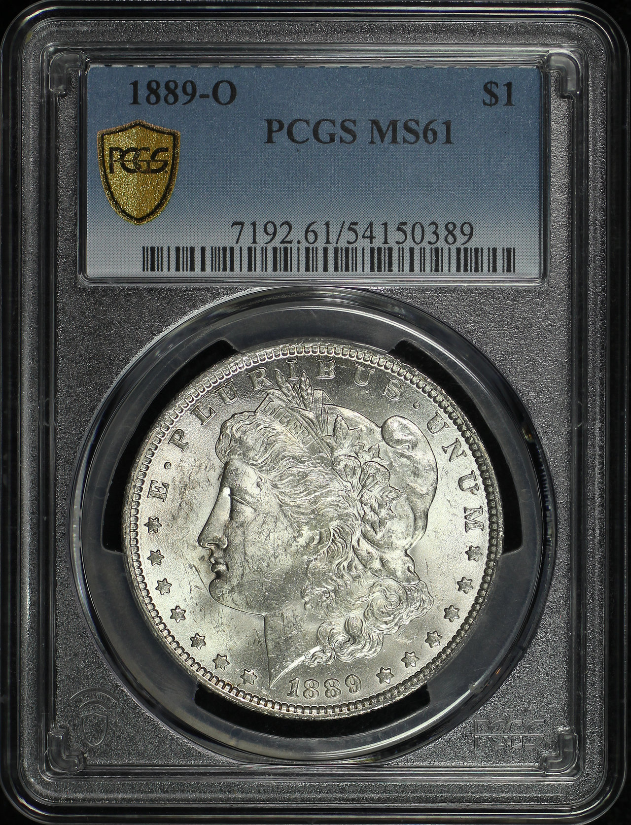 Obverse of this 1889-O Morgan Dollar PCGS MS-61