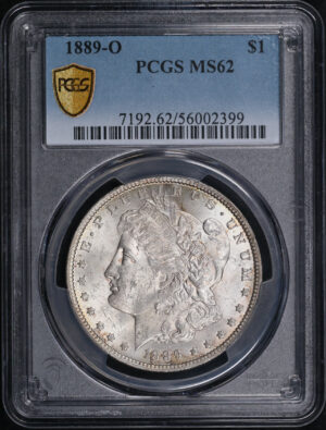 Obverse of this 1889-O Morgan Dollar PCGS MS-62