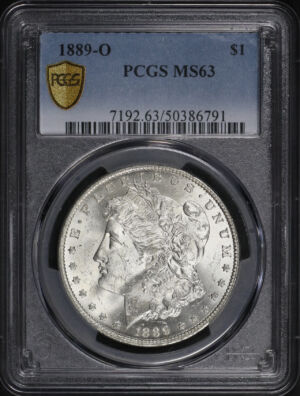 Obverse of this 1889-O Morgan Dollar PCGS MS-63