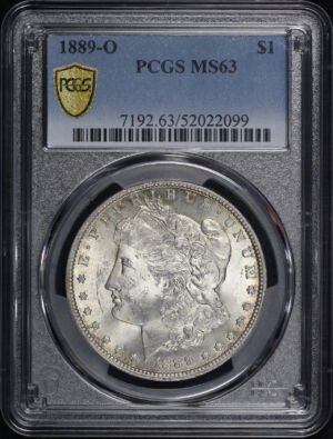Obverse of this 1889-O Morgan Dollar PCGS MS-63