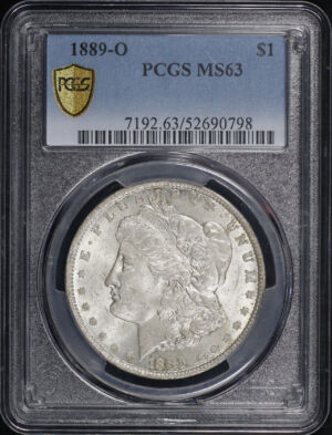 Obverse of this 1889-O Morgan Dollar PCGS MS-63