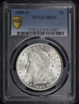 Obverse of this 1889-O Morgan Dollar PCGS MS-63