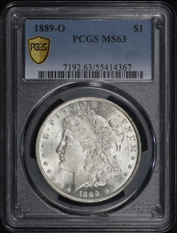 Obverse of this 1889-O Morgan Dollar PCGS MS-63