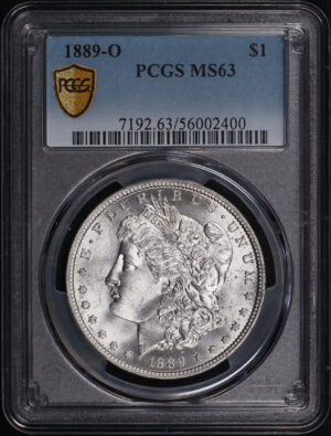 Obverse of this 1889-O Morgan Dollar PCGS MS-63