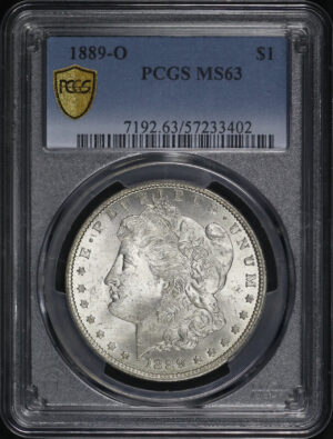 Obverse of this 1889-O Morgan Dollar PCGS MS-63