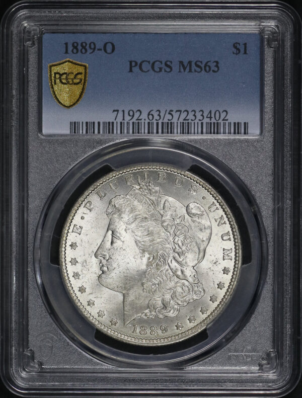 Obverse of this 1889-O Morgan Dollar PCGS MS-63