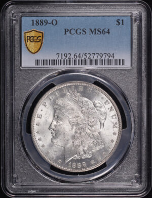 Obverse of this 1889-O Morgan Dollar PCGS MS-64
