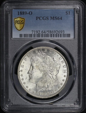 Obverse of this 1889-O Morgan Dollar PCGS MS-64
